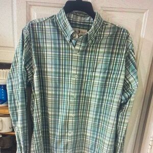 Duck Head Green and Blue Plaid Button-Down Shirt